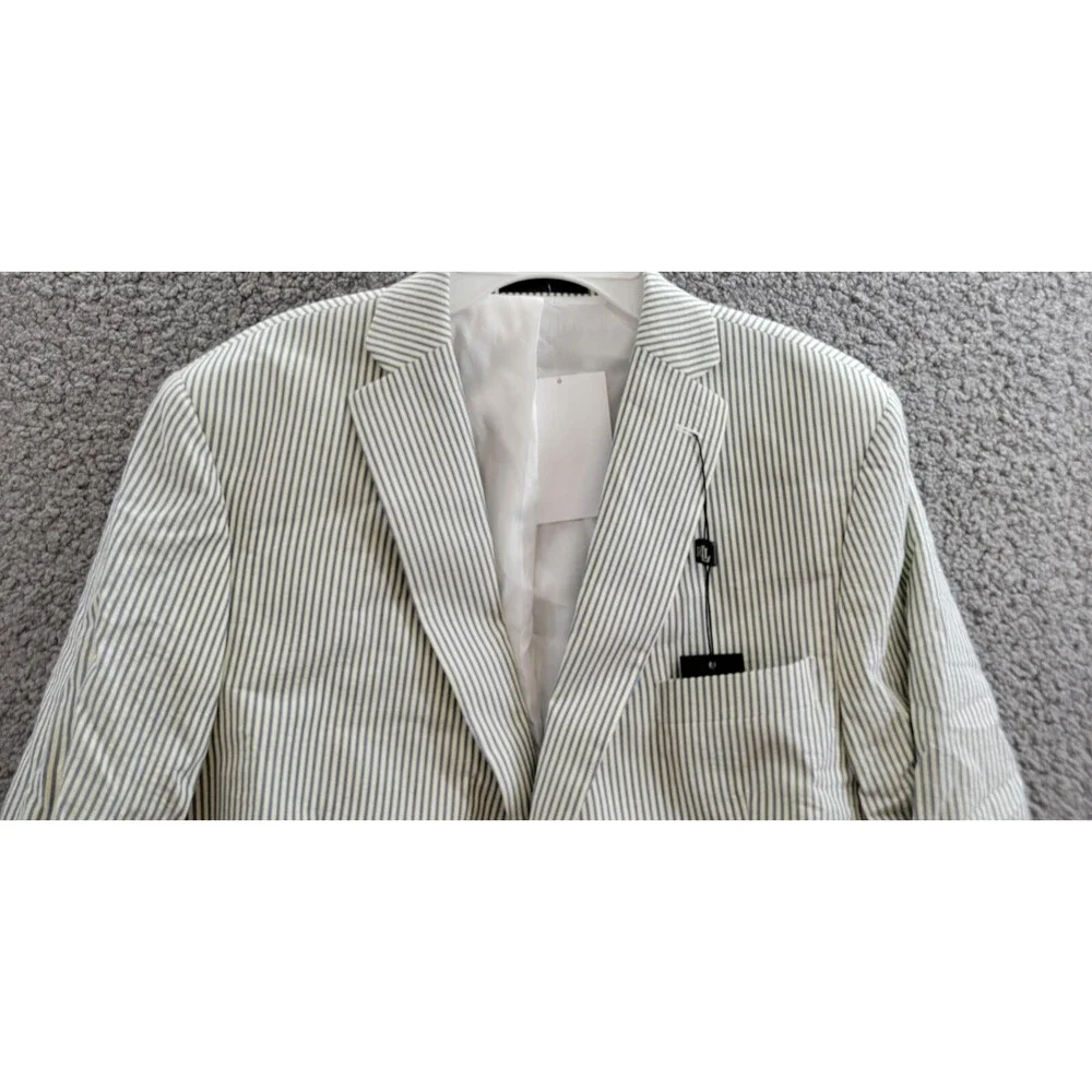 Lauren Ralph Lauren UltraFlex Classic-Fit Seersucker Sport Coat Boys 20R White - Picture 3 of 15